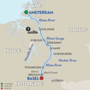 The Rhine, Amsterdam to Basel