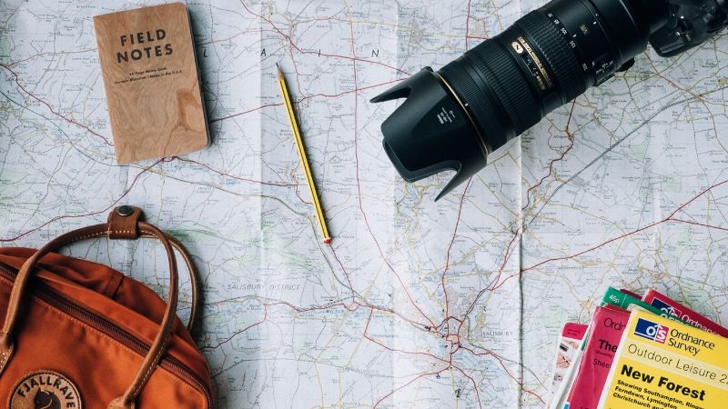 Blog – 2020 Bucket List Camera, Passport, Bag, bucket list